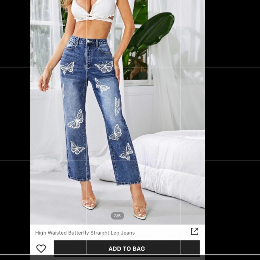 butterfly jeans